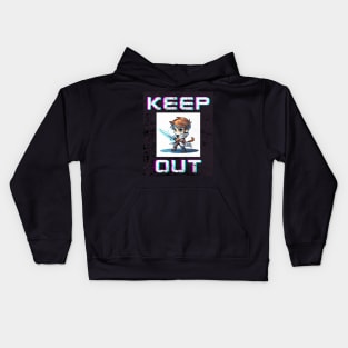 Futuristic Anime Boy Kids Hoodie